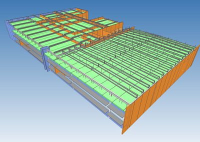 dessin en 3D BIM d'une salle blanche conçu par Rosin Entreprise