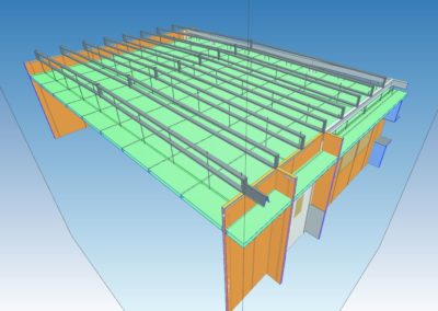 dessin en 3D BIM d'une salle blanche conçu par Rosin Entreprise