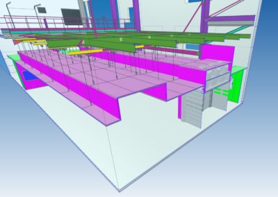 dessin en 3D BIM d'une salle blanche conçu par Rosin Entreprise