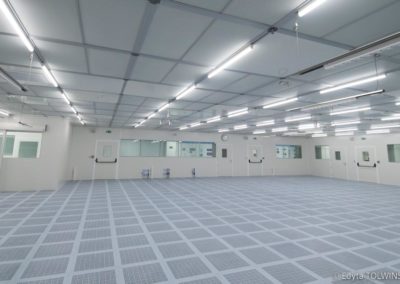 grande salle propre construite par Rosin Entreprise